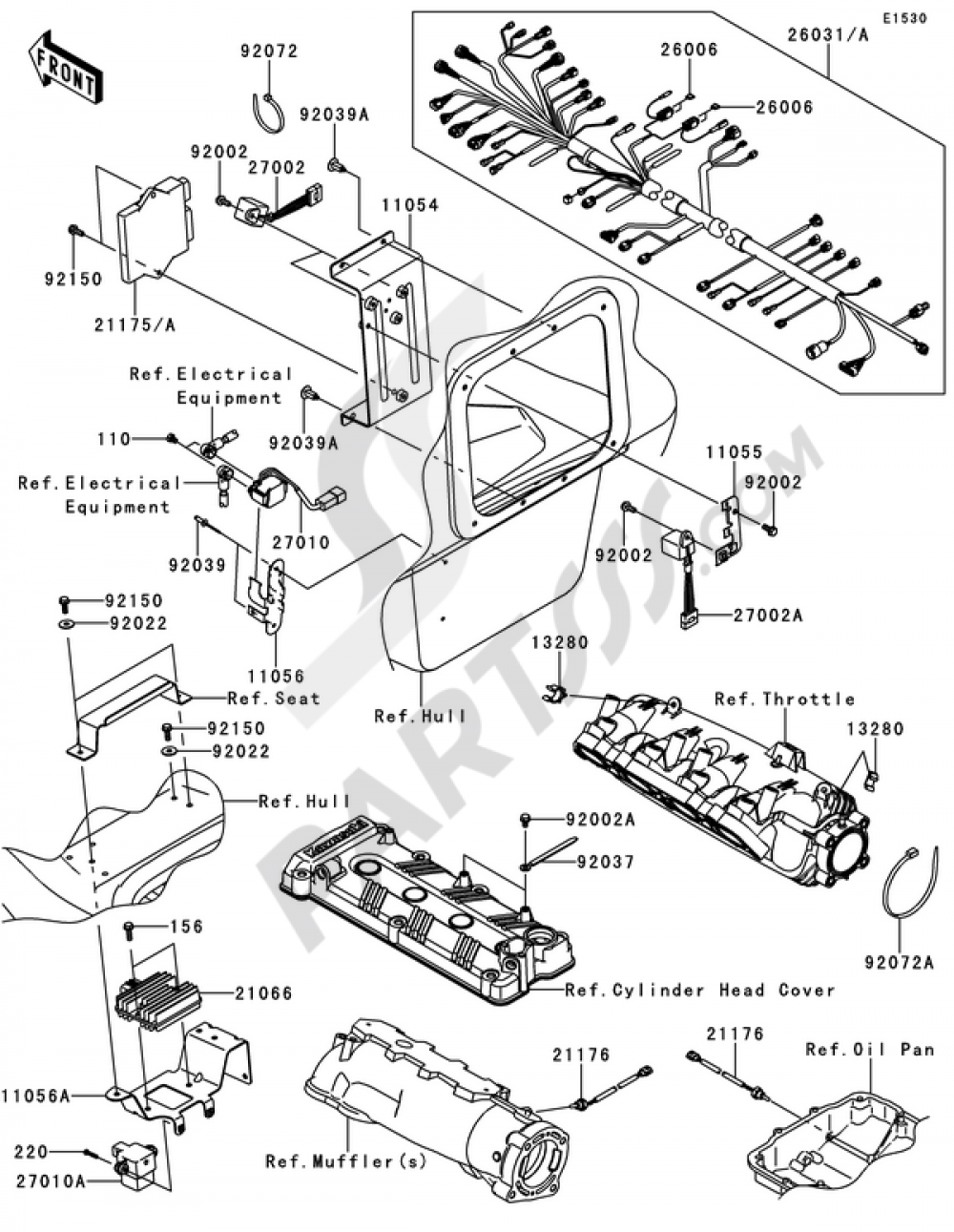 Fuel Injection Kawasaki JET SKI ULTRA 300X 2011