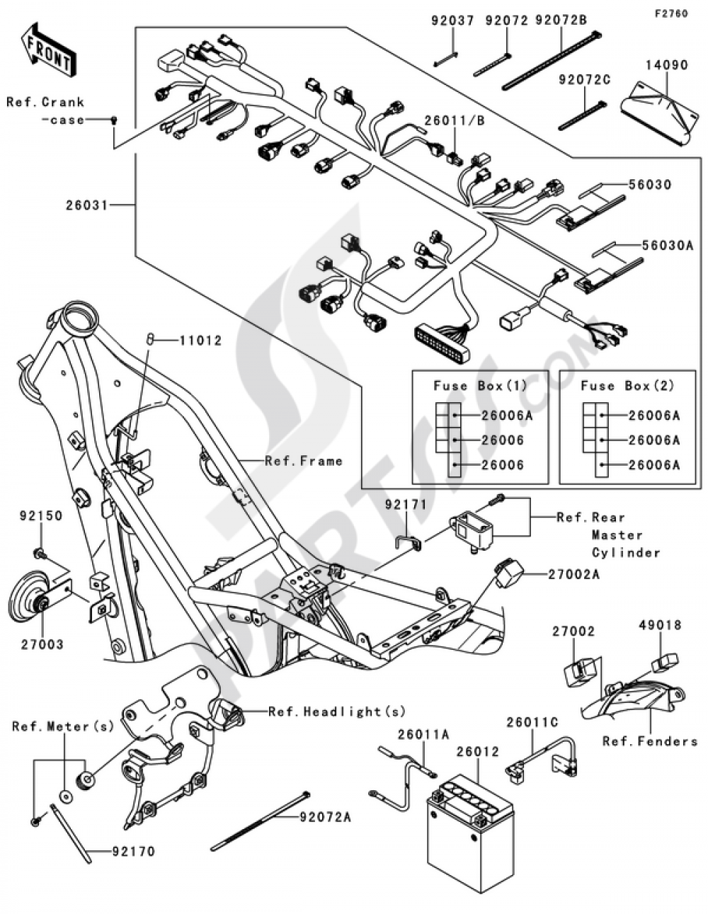 MOTADIN Starter Circuit Relay Assembly - Replacement For Kawasaki 27002-1086