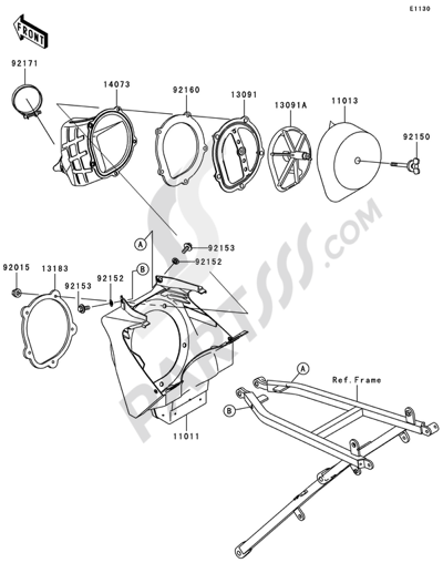 Kawasaki KX125 2008 Air Cleaner