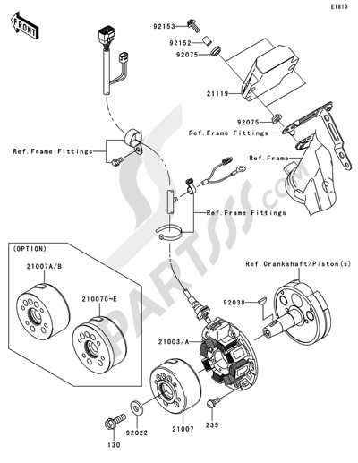 Kawasaki KX125 2008 ジェネレーター