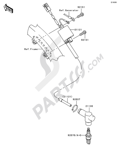 Kawasaki KX125 2008 Ignition System
