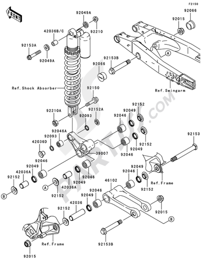 Kawasaki KX125 2008 Suspension