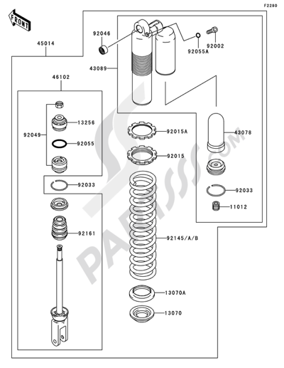 Kawasaki KX125 2008 Shock Absorber(s)