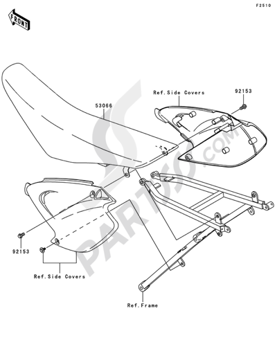 Kawasaki KX125 2008 シート