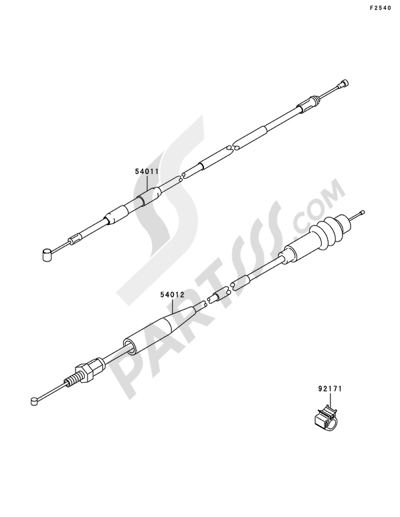 Kawasaki KX125 2008 Cables