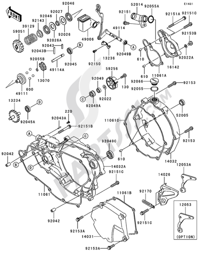 KAWASAKI 32160-0104-458 カワサキ純正 フレーム コンプ フロント