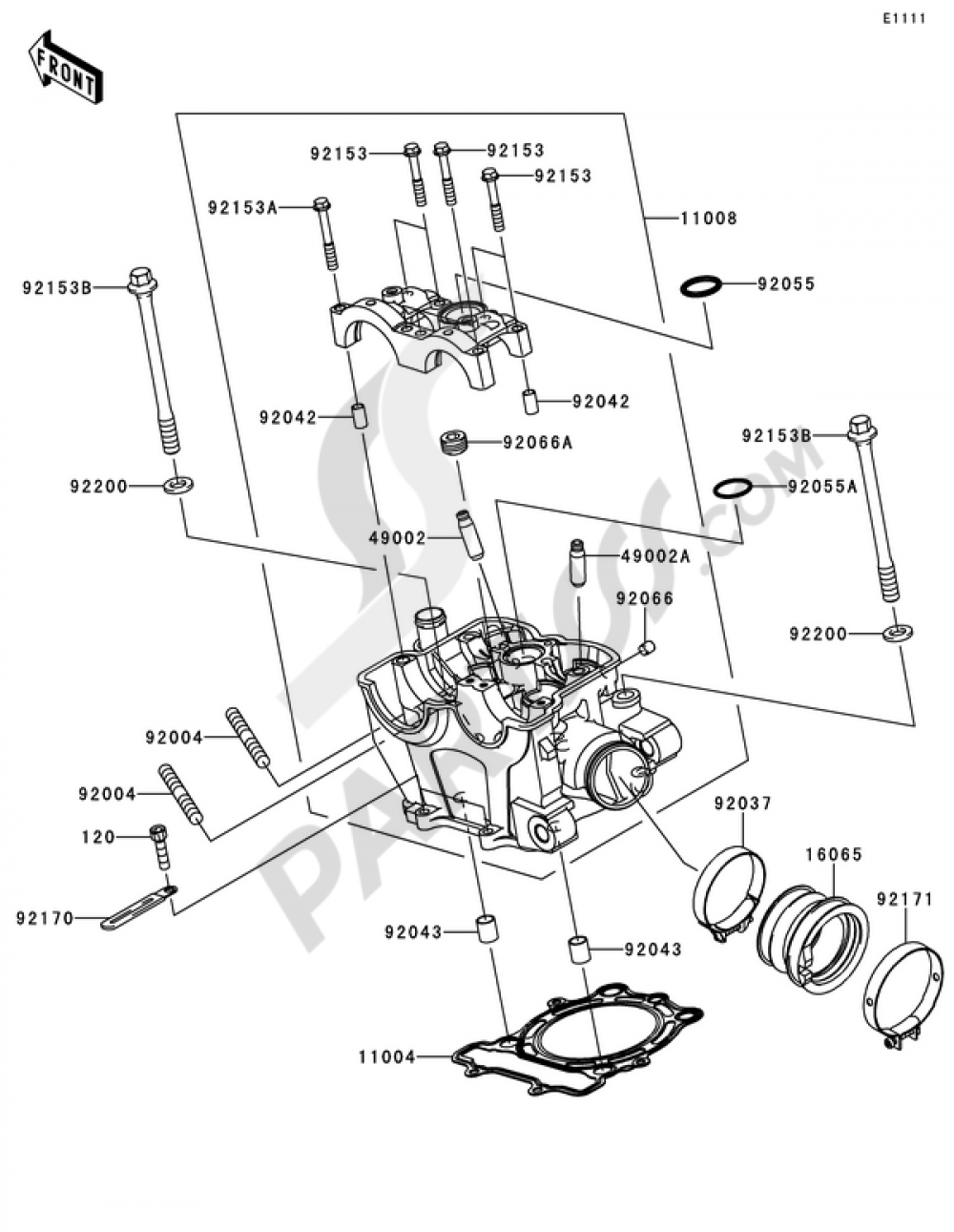 Cylinder Head Kawasaki KX250F 2012