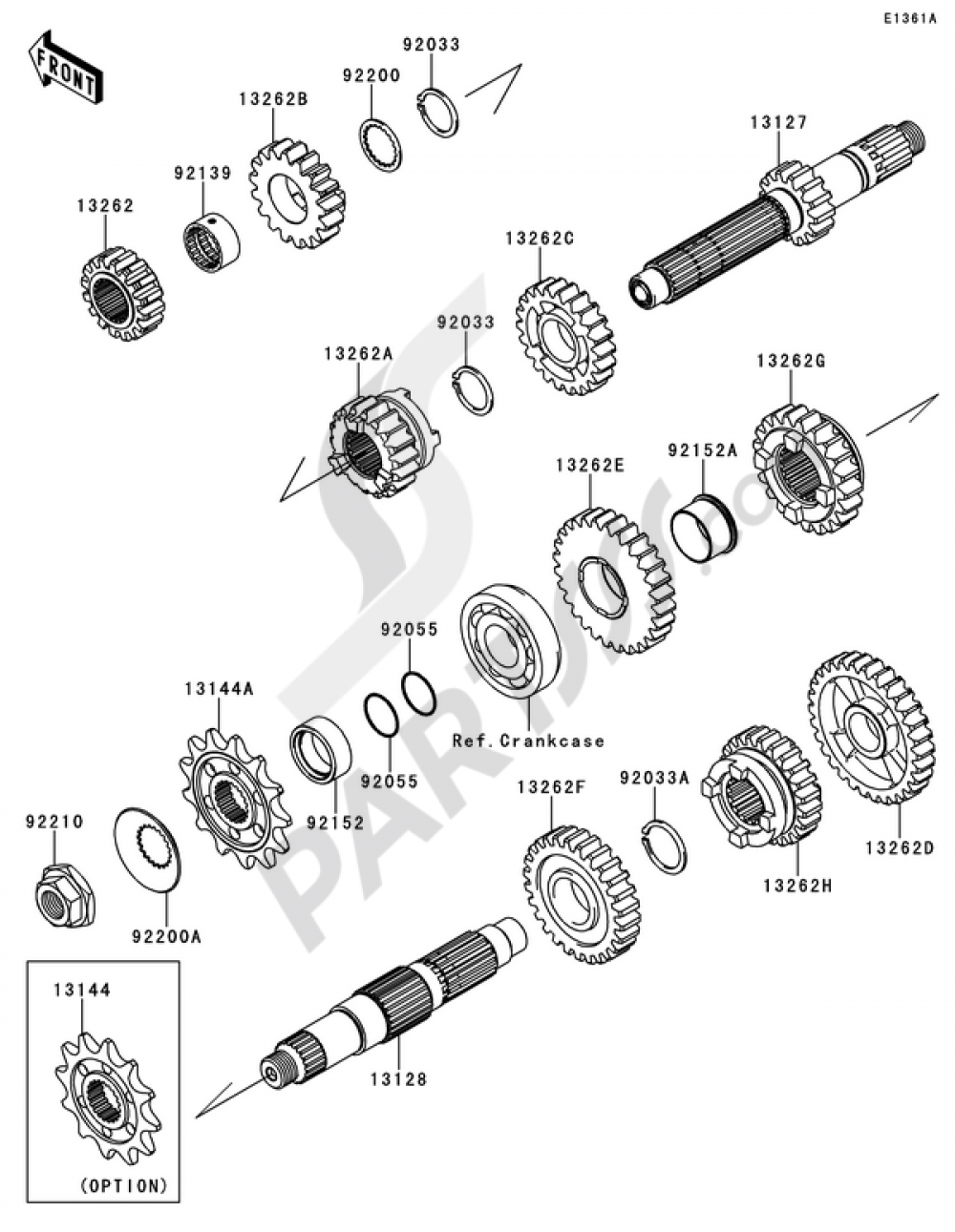 Transmission(ZEF) Kawasaki KX250F 2013