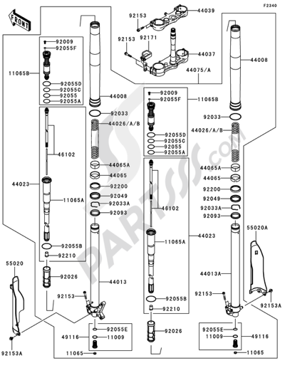 Kit De Láminas De Válvulas Hot Cams Para Kawasaki KX450F 2006-2018 - 141 Láminas, Acero 4140