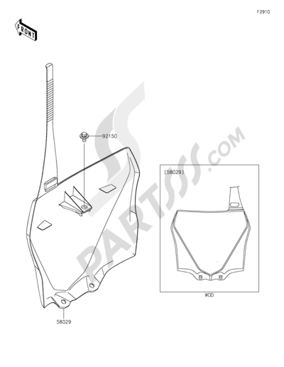 Despiece Kawasaki KX85 2014 | Repuestos originales Kawasaki KX85