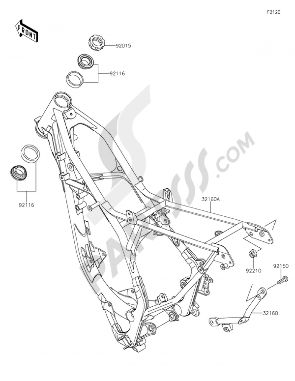 Frame Kawasaki KX85 2015