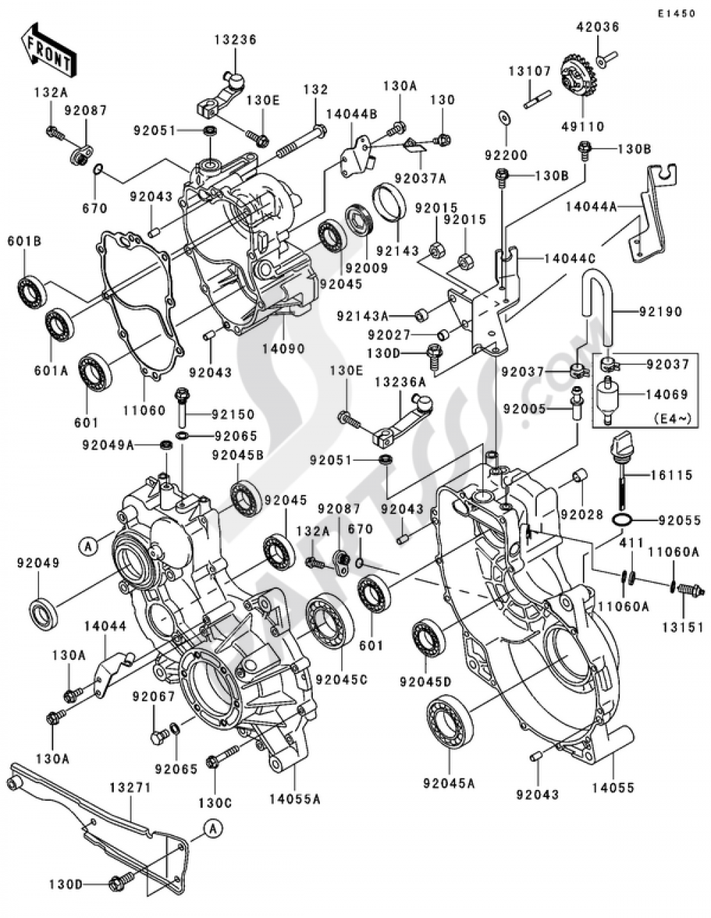 Gear Box(2/2) Kawasaki MULE 3010 4X4 2005