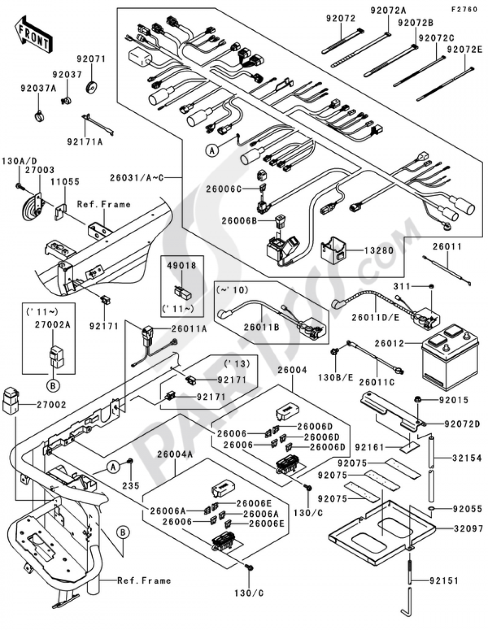 Kawasaki 4010 Mule Service Manual