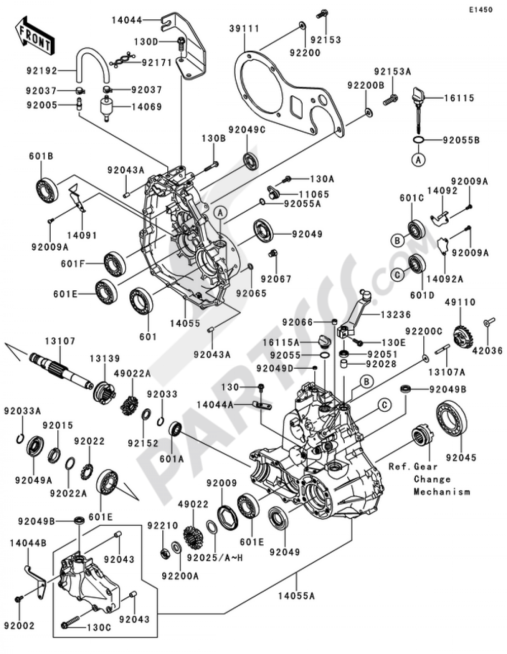 Gear Box(1/2) Kawasaki MULE 610 4X4 2011