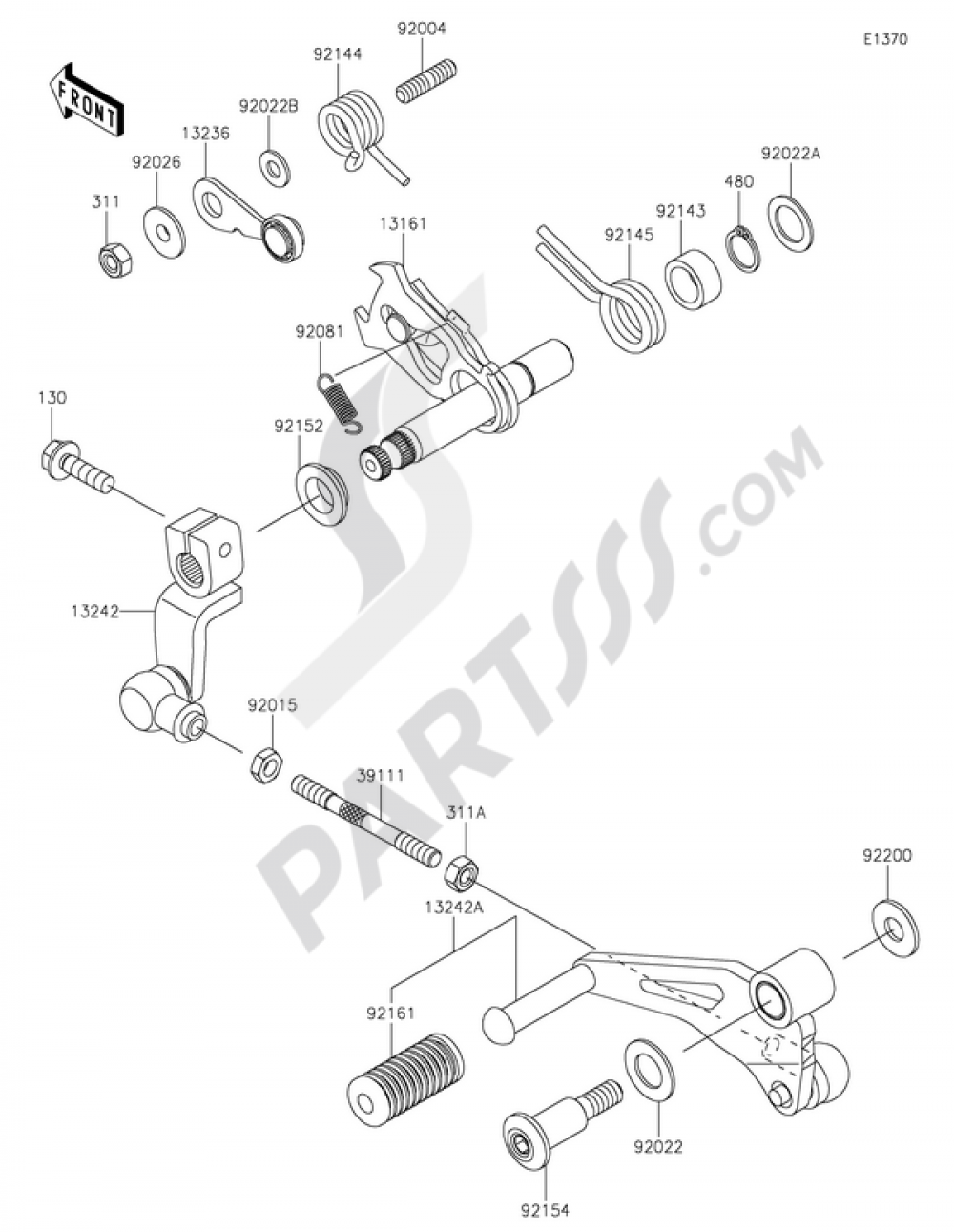 Gear Change Mechanism Kawasaki NINJA 250SL ABS 2015