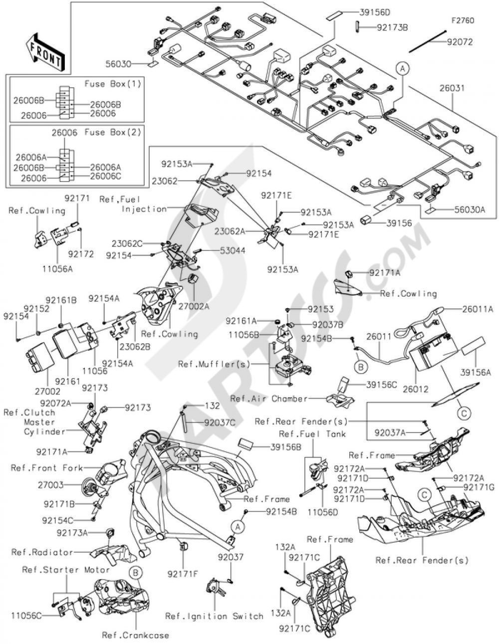 Chassis Electrical Equipment(1/2) Kawasaki NINJA H2 2015