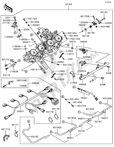 Kawasaki NINJA ZX-10R 2005 Throttle(1/2)