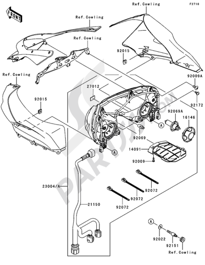 COWLING Kawasaki NINJA ZX-10R 2005