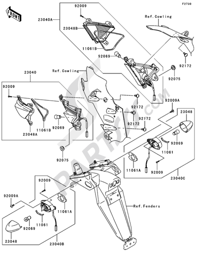 Swingarm Kawasaki NINJA ZX-10R 2005