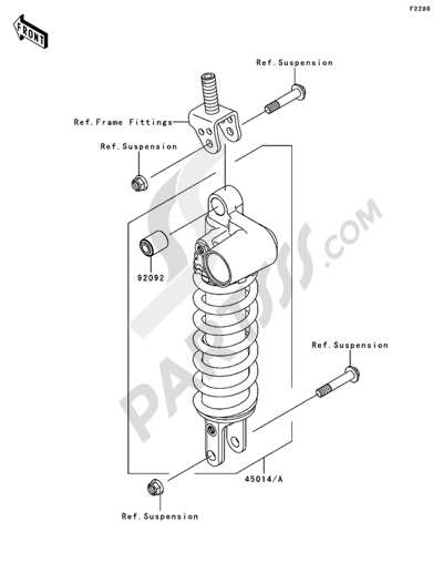 Kawasaki NINJA ZX-10R 2006 Shock Absorber(s)