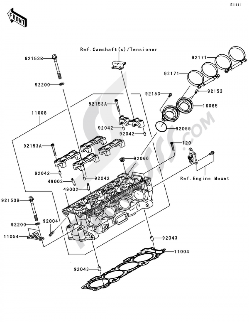 Cylinder Head Kawasaki NINJA ZX-10R 2006