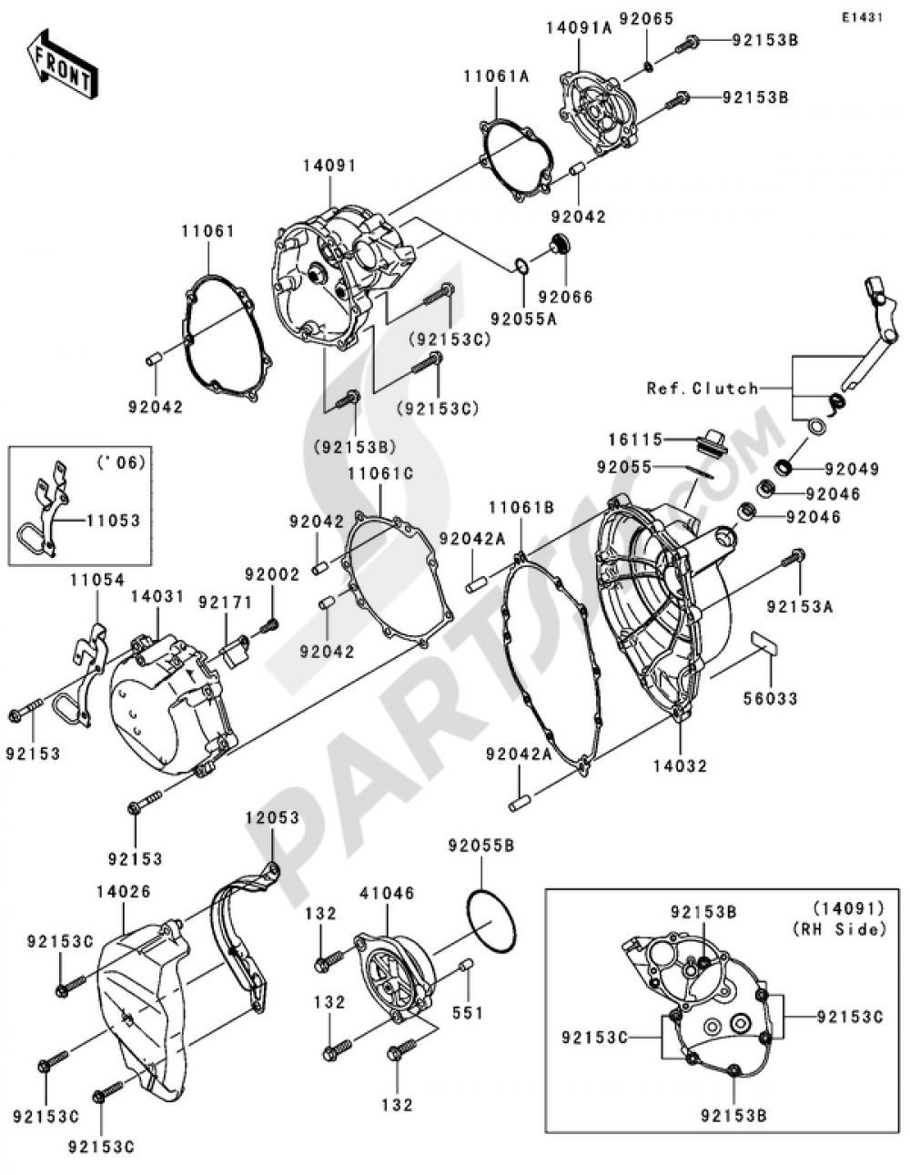 Engine Cover(s) Kawasaki NINJA ZX-10R 2006