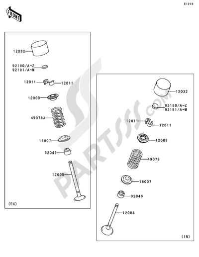 Kawasaki NINJA ZX-10R 2007 Valve(s)(1/2)