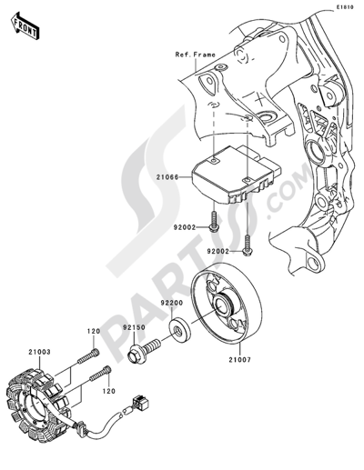 Swingarm Kawasaki NINJA ZX-10R 2007
