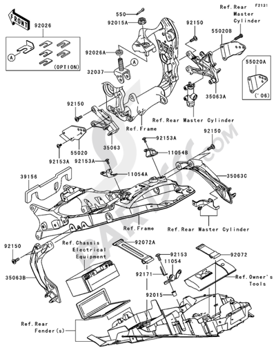 Muffler(s)(1/2) Kawasaki NINJA ZX-10R 2007