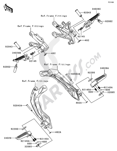 Swingarm Kawasaki NINJA ZX-10R 2007