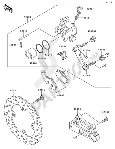 Kawasaki NINJA ZX-10R 2007 Rear Brake