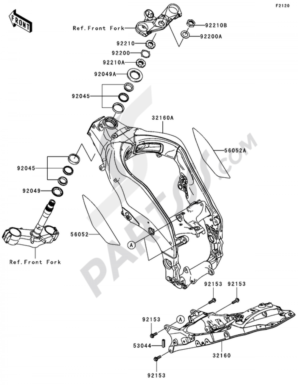 Frame Kawasaki NINJA ZX-10R 2007