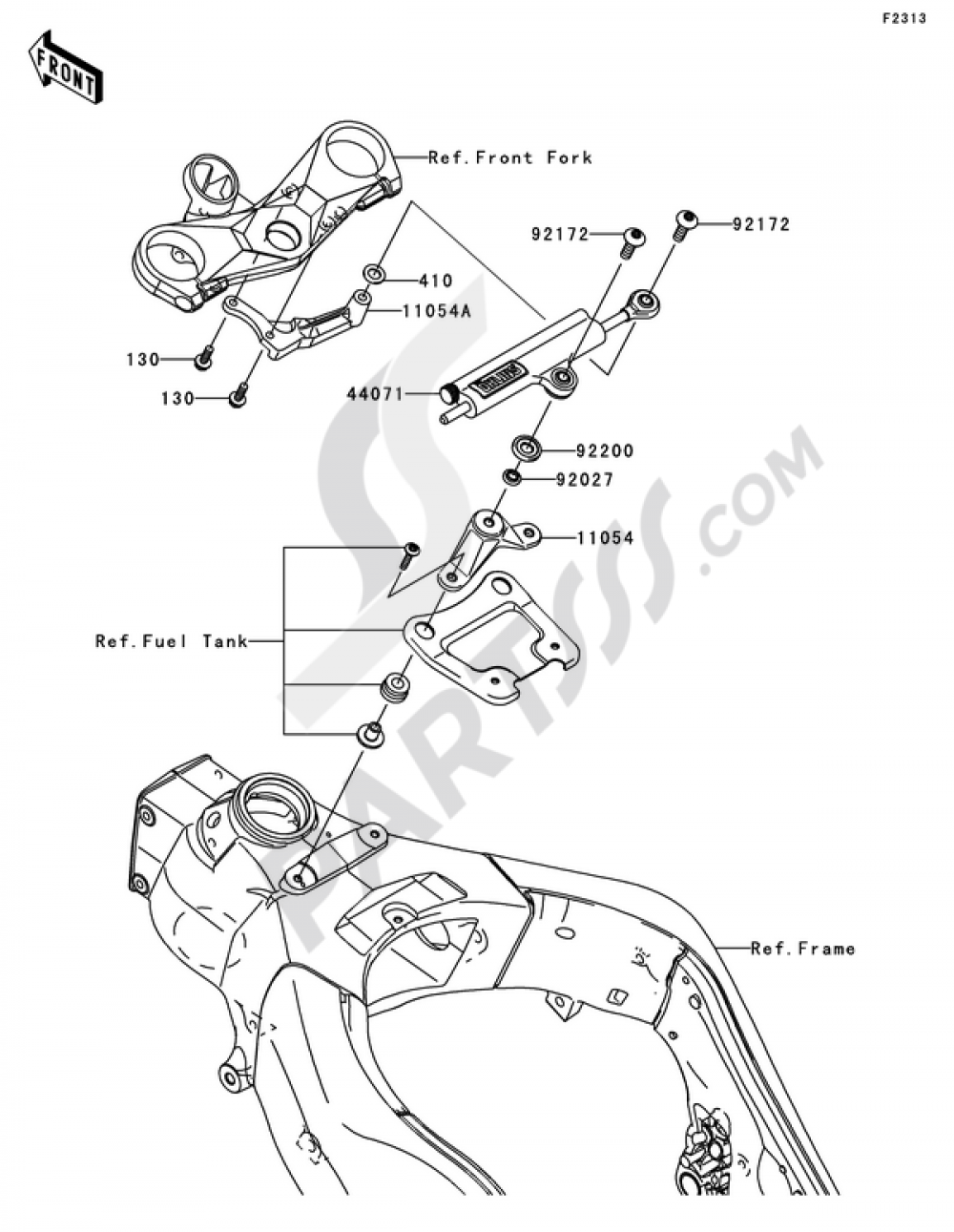 Steering Damper Kawasaki NINJA ZX-10R 2008
