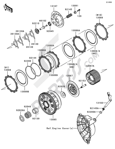 シリンダーヘッド Kawasaki NINJA ZX-10R 2009