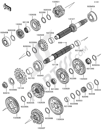 Kawasaki NINJA ZX-10R 2009 TRANSMISSION