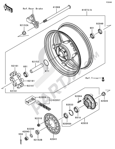 シリンダーヘッド Kawasaki NINJA ZX-10R 2009