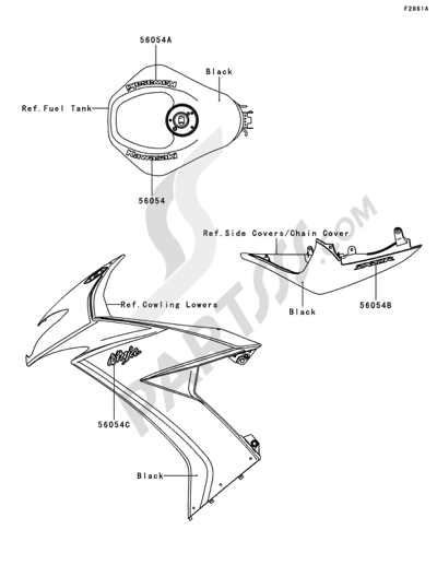 Seat(1/2) Kawasaki NINJA ZX-10R 2009