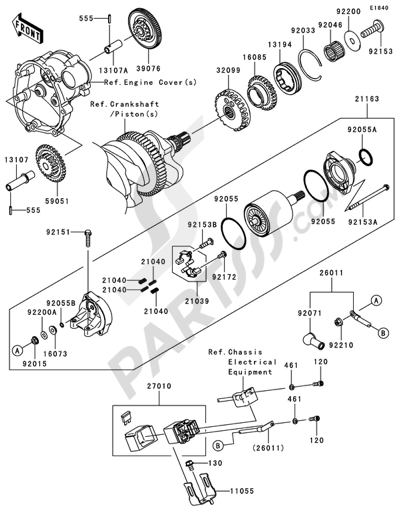 Kawasaki NINJA ZX-10R 2010 Starter Motor