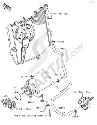 オイルポンプ Kawasaki NINJA ZX-10R 2010