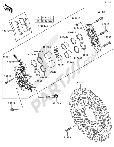 Kawasaki NINJA ZX-10R 2010 Front Brake