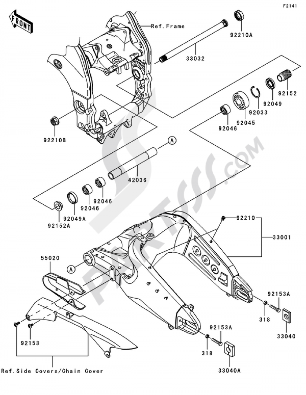 Swingarm Kawasaki NINJA ZX-10R 2010