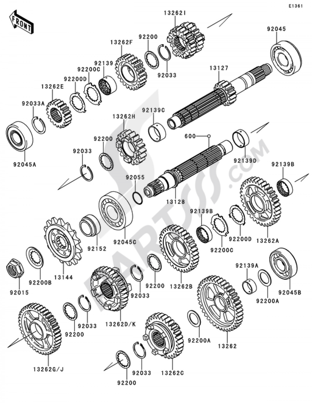 トランスミッション Kawasaki NINJA ZX-10R 2011