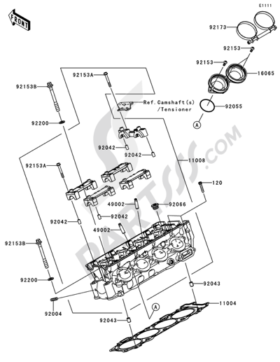 Kawasaki NINJA ZX-10R 2012 Cylinder Head