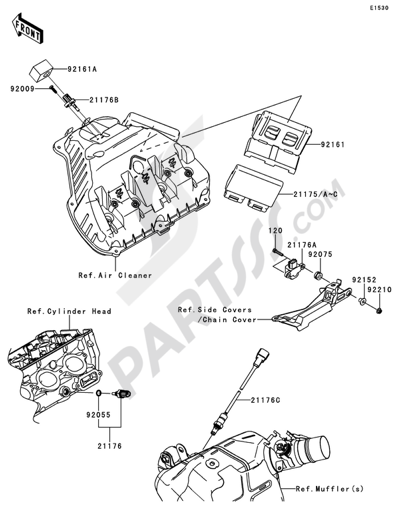 a_m_r_AI  Air Cleaner(1/2) Kawasaki NINJA ZX-10R 2012