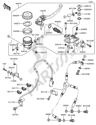 ゆう Front Fork(1/2) Kawasaki NINJA ZX-10R 2012