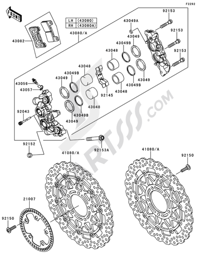 Kawasaki NINJA ZX-10R 2012 Front Brake