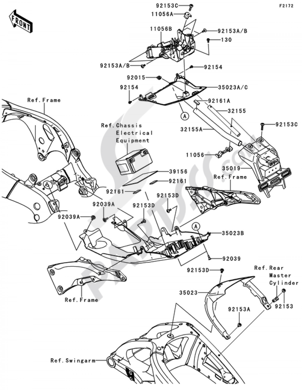 Rear Fender(s) Kawasaki NINJA ZX-10R 2012