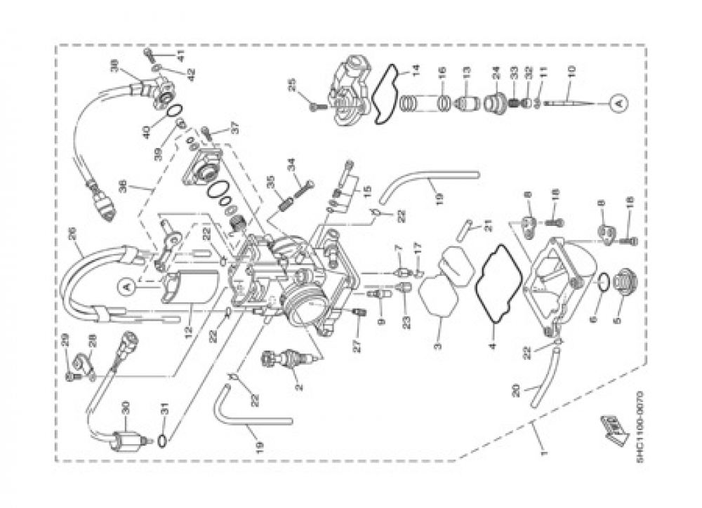CARBURETOR Yamaha YZ250 2000