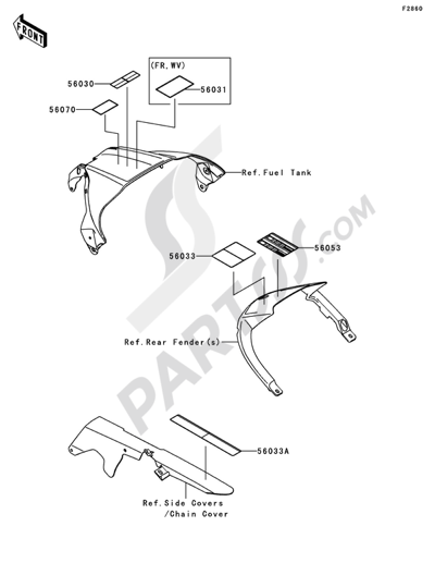 Front Fork(1/2) Kawasaki NINJA ZX-10R 2013