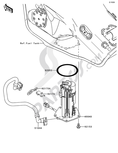 Kawasaki NINJA ZX-10R 2013 Fuel Pump